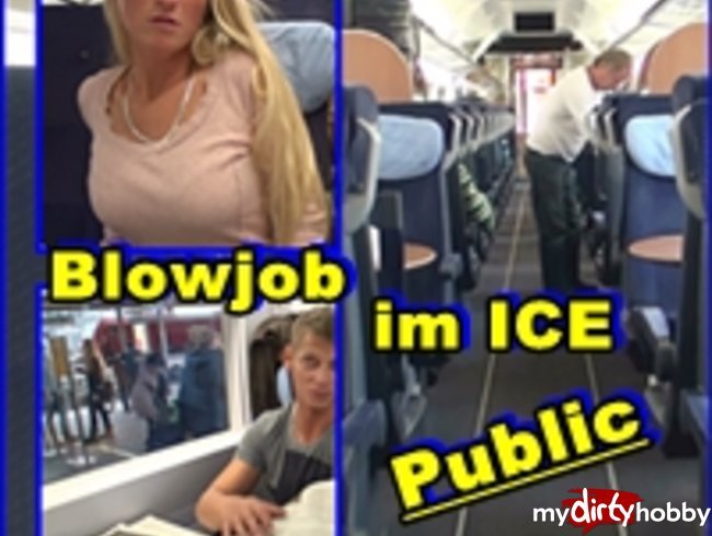 Krasse Nummer! Blowjob im ICE Zug Public