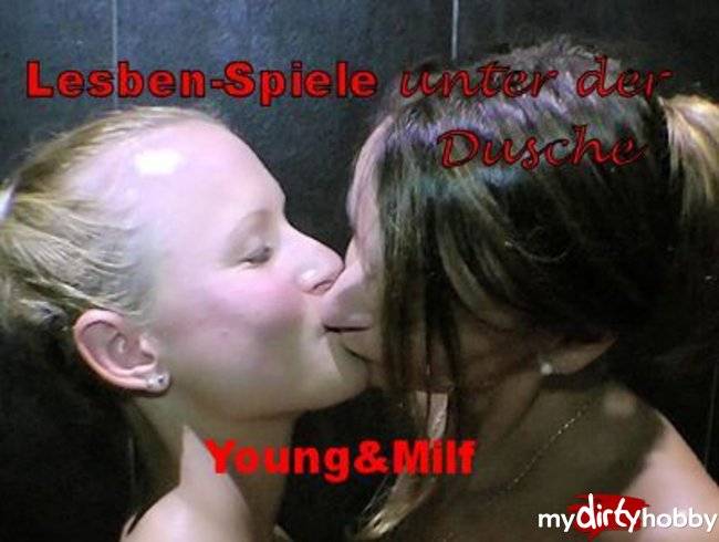Young&Milf - Lesbenspiele unter der Dusche