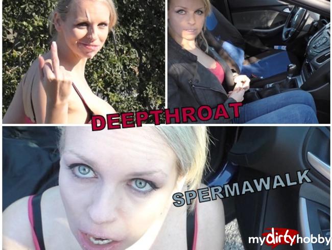 Deepthroat, bekomme keine Luft mehr,! Spermawalk !