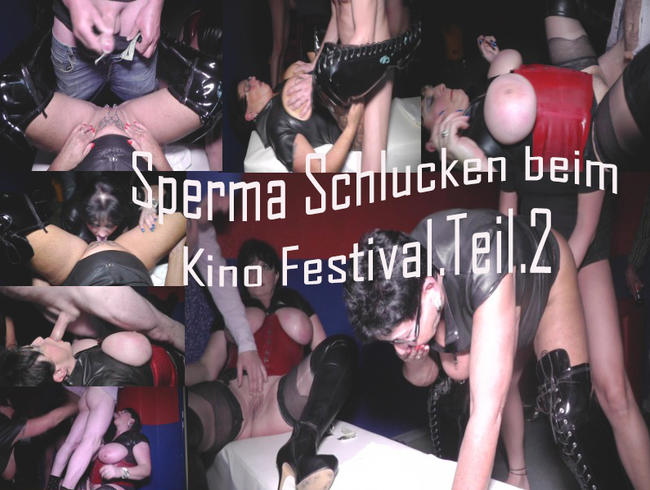 Sperma Schlucken beim Kino Festival.Teil.2