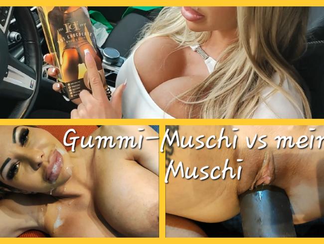 Usertest Gummi-Muschi vs meine Muschi mit COF!